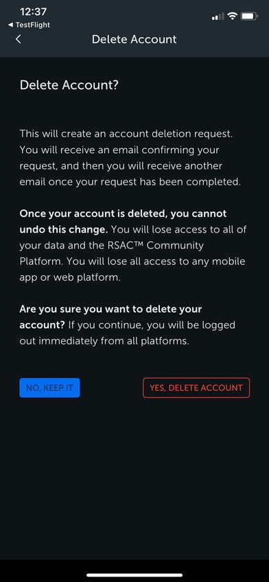 Delete account 3